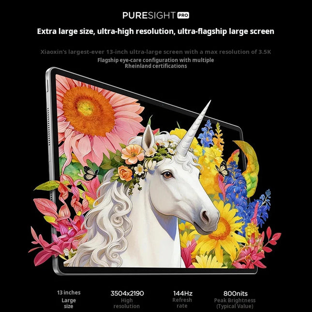 Lenovo Xiaoxin Pro GT 13" Tablet, 3.5K Ultra HD Eye-Care Display 12000mAh Long Battery Life Snapdragon 8 Elite High Performan