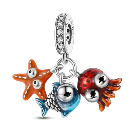 Charms Plata De Ley 925 Red Color Series Charm Red Elephant Animal Fruit Beads of Original Fits Women Anniversary Jewelry Charms