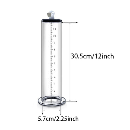 Acrylic Penis Pump Accessories Vacuum Penis Enlargement Device Masturbation Vacuum Pump Flange Pump Penis Cylinder Set Sex Toys
