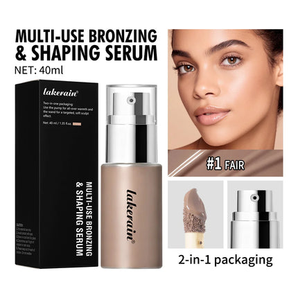 Long Lasting Foundation Serum With Bronzing Shaping Moisturizes Nourishes Skin Brighten Facial Contouring Concealer Cosmetics