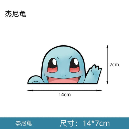 Pokemon Pikachu Gengar Eevee Squirtle Figure Creative Anime Car Stickers Decoration Cute Accessories Gifts For Friends
