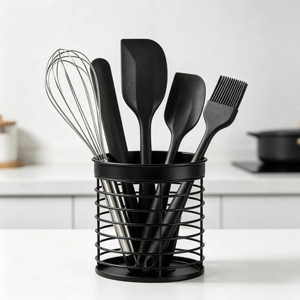 5pcs Silicone Spatula & Baking Utensil Set Pastry Brush & Icing Spatula, Non-Stick Kitchen Gadgets for Baking, Cooking, and BBQ