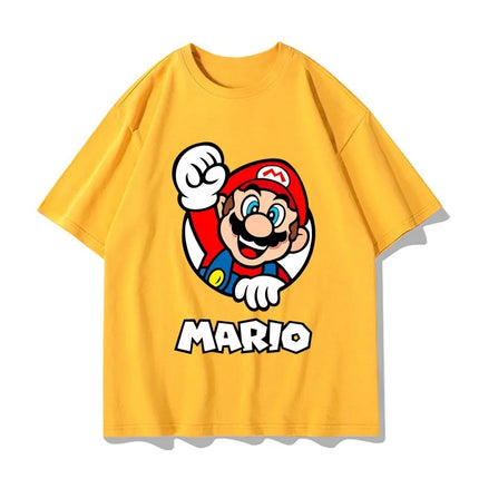 2026 Super Mario T-shirt Men and Women Summer Cotton Y2K Clothing Fashion Breathable Anime Fans Short Sleeve Tops Streetwear