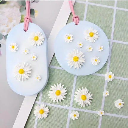 Mini Daisy Flower Silicone Mold DIY Decoration Cake Tools Chocolate 3D Mould Tools Wedding Birthday Decor Pastry Baking Mould