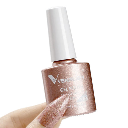 #758 Milky White Venalisa Nail Gel Polish Pearl Color Fall Nails TPO Free Long Wear Diamond Top Soak Off UV LED Gel Nail 7.5ml