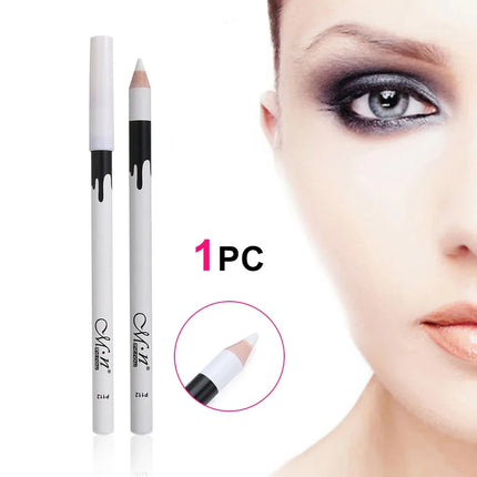 1-10Pcs New White Eyeliner Makeup Smooth Easy to Wear Eyes Brightener Waterproof Fashion Eyes Liner Pencils Eye Makeup Tool