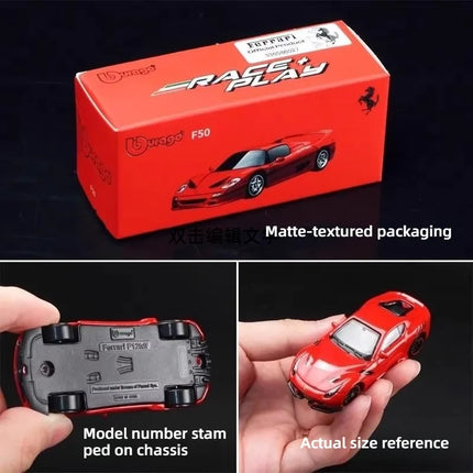 Bburago 1:64 Ferrari Series,SP3 458 599 ENZO F12 SF90 812 Alloy Diecast Models,Mini Simulation Cars Gift Set