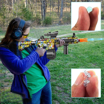 M416 electric pellet ball graffiti air rifle weapon paintball toy gun pneumatic shooting gun adult children's toy