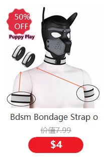 Exotic Accessories of Leather Bondage Fetish Eye Mask Sex Toys for Women Couples Bdsm Cosplay Blindfold Erotic Flirting Costumes