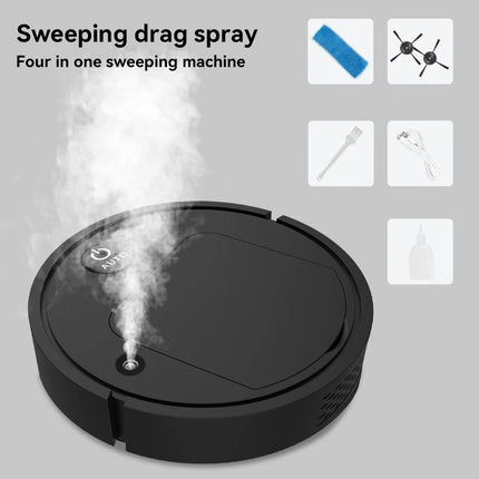 Lenovo 4 In 1 Spray Sweeping Robot Mopping & Vacuuming Strong Clean Air Purification Intelligent Robot Household Appliance