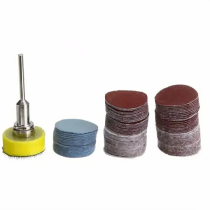1 Inch 100 Pieces Sandpaper Set 25mm Sanding Discs Abrasive Polishing Pads for Dremel Tool