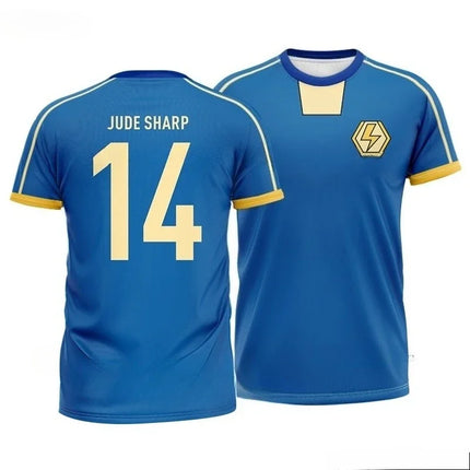 Vintage Jersey Inazuma Eleven Kaio Cosplay Anime T-shirt 3D Print Kid Football Team Uniform Summer Men Women Sport Soccer Top