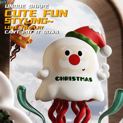 HYES Christmas Wind-up Toys Cute Santa Claus Deer Dancing Clockwork Toy Xmas Party Favors Funny Christmas Gift for Kids Adults