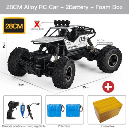 ZWN 1:12 / 1:16 4WD RC Car With Led Lights 2.4G Radio Remote Control Cars Buggy Off-Road Control Trucks Boys Toys for Kids Gifts