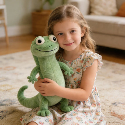 Green Lizard Tom Simulation Animal Plush Doll Desktop Ornaments Bedhead Pillow Stuffed Plush Toy Soft Decoration Collect Gifts