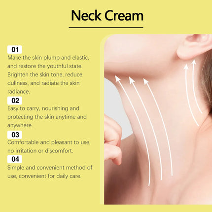Neck Firming Cream Deep Nourishing Skin Anti-Aging Reduce Dullness Brighten Lightweight Long-Lasting Moisturizing Necks Lotions