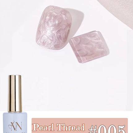 MIANEL 12ML Mother-of-Pearl Mermaid Shimmer Thread Gel Polish 2026 Spring-Summer Collection Fine Glitter Aurora Pearl Nail Art