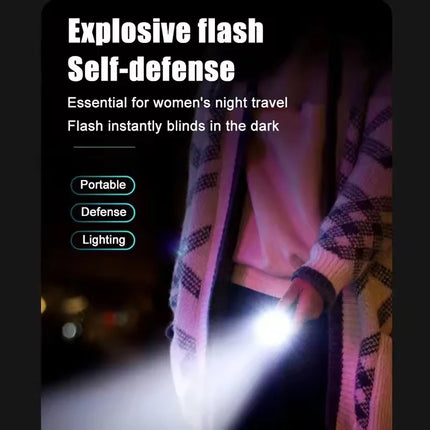 Ultra Powerful Flashlight 3Core LED Mini Tactical Flashlight USB Rechargeable High Power LED Torch With Magnet Hand Lamp Gift