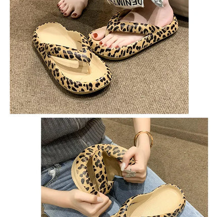 2025 Women Plaid Thong Flip Flops Summer Thick Platform Slides Ladies Non Slip Clip Toe Slippers Soft Casual Outdoor Beach Shoes
