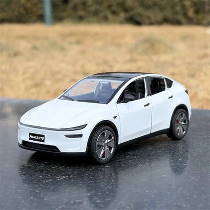 1:32 2026 Model Y SUV Alloy Car Model Diecast Metal New Energy Car Vehicle Model Simulation Sound Light Collection Kids Toy Gift
