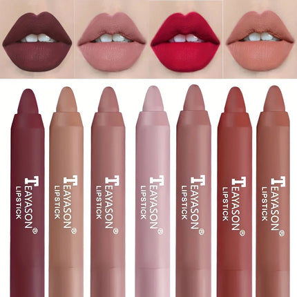 12 Colors Matte Misty Lipstick Set: Long-Lasting, Smudge-Proof, Sexy Velvet Lip Liners & Primer For Women's Makeup