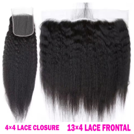 13x4 Transparent HD Lace Frontal Closure Straight Water Wave Kinky Curly 4x4 Lace Closure Only Virgin Human Hair Preplucked
