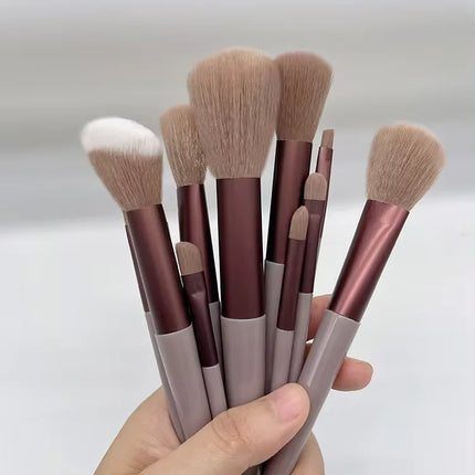 13/15PCS Makeup Brushes Set Eye Shadow Foundation Women Cosmetic Brush Eyeshadow Blush Beauty Soft Make Up Tools Bag