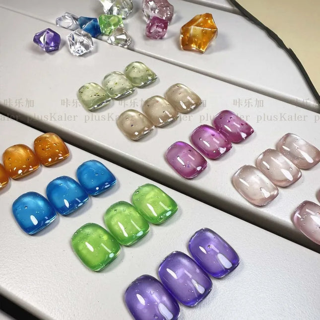 Bubble Water Cat Eye Nail Polish Gel Orange Juice Mojito Ice-clear UV/LED Gel Interesting Nail Art Varnish Semi-permanent Polish