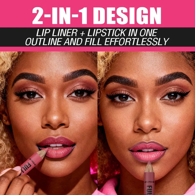 Waterproof Matte Lipliner Pencil Brown Contour Tint Lipstick Pen Long Lasting 6 Color Wooden Lip Liner Pencil Full-lip Makeup