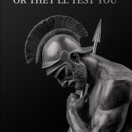 Alexander the Great Quote Motivational Wall Art Spartan Warrior Canvas Ancient Greek Poster Bronze Statue Sculpture Room Decor