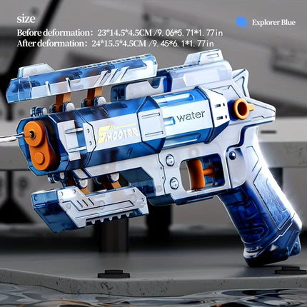 Manual Water Gun for Kids Deformable Durable Plastic Watergun Summer Outdoor Interactive Water Blaster Toys For Pool Beach Party