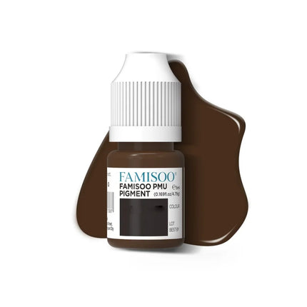 FAMISOO 5ML Eyebrow Tattoo Ink Professional Pigment for Eyeliner Black Tattoo Microblading Paint Ink For Semi Permanent Makeup