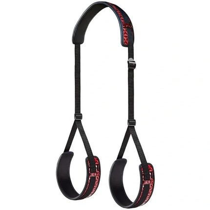 Sex Swing Bondage Kit Utilizes Thigh Restraint Sling Mechanisms To Ensure Secure Leg Binding For Adult Slave Roleplay Scenarios