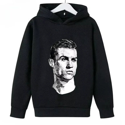Brand Children's Clothing Casual Kid's Hoodie Spring and Autumn Sports Sweatshirt for Boys and Girls Ronaldo Printed Pullover