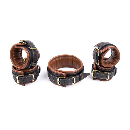 Puppy play Superior Quality Collars Wrist Cuffs Ankle Cuffs for Roleplay, Adult Couples Sex Game, Fetish Bondage Restraints