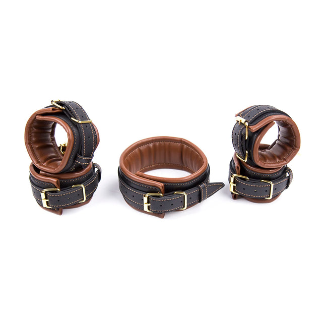 Puppy play Superior Quality Collars Wrist Cuffs Ankle Cuffs for Roleplay, Adult Couples Sex Game, Fetish Bondage Restraints