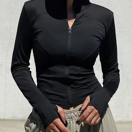 2025 Fall Pilates Quick-Dry Athletic Jacket for Women - Ideal for Gym Workouts & Outdoor Running