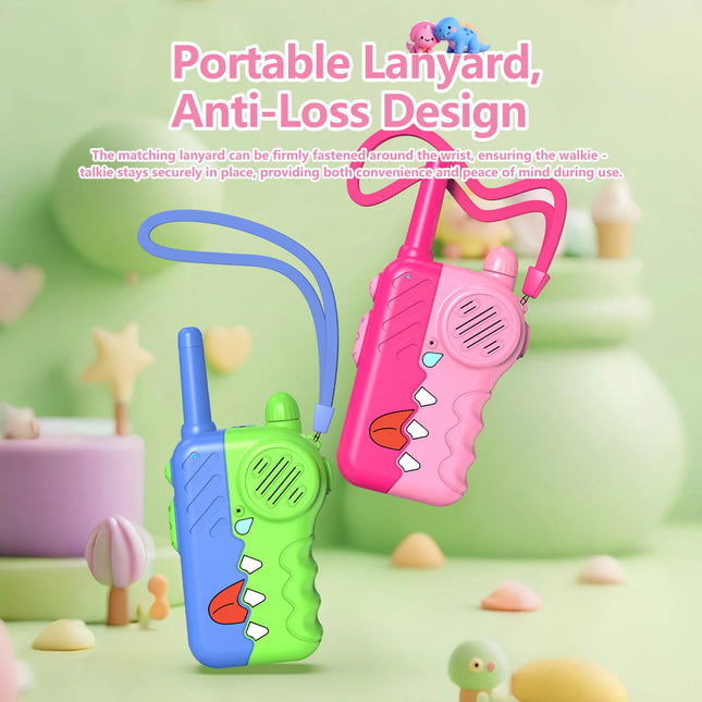 Children's walkie talkies, easy to operate, with a drop-proof design; parent-child outdoor educational toys.