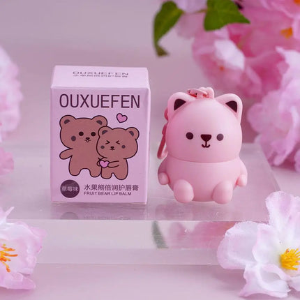Cute Kids Lip Balm Moisturizing Anti Chapping Repair Formula For Dry Lips Gentle Non Irritating With Backpack Buckle Daily Care