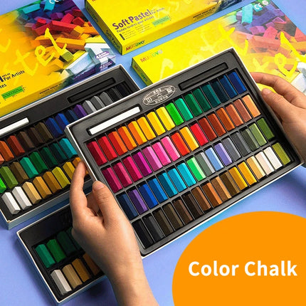 6/24/32/48/64 Color Chalk Set Soft Oil Pastel Square Drawing Sketch Stick Crayons Pastel Sticks Set for Beginners Art Painting