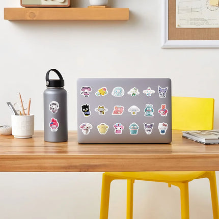 104pcs Cartoon Cute 3d Sanrio Graffiti Stickers Waterproof Decals Stickers For Laptop Phone Thermos Ipad Diy Stickers Kids Gift