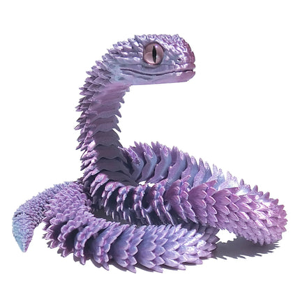 60CM 3D Printed Snake Rotatable Joints Snake Figurines Creative Home Office Desktop Crafts Ornament 2025 New Year Crafts Gift
