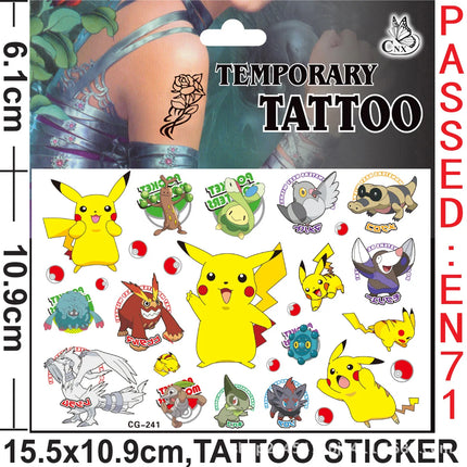 Pokemon Animation Figures Pokemon Birthday Gift Kit Pikachu Keychain Stamps Gift Bag Photo Props Gifts for Guests Birthday Gifts
