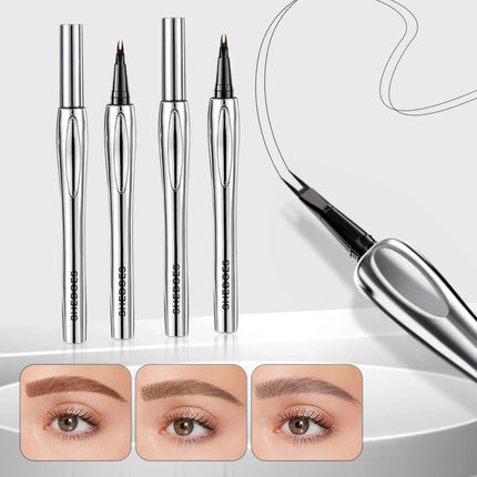 1PC fine pointed eyebrow pencil, smooth and easy to control, durable, waterproof and sweat proof, non fading