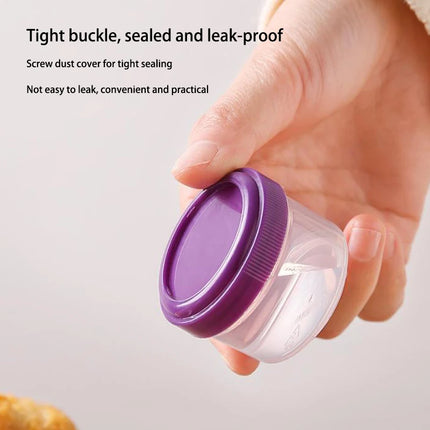 4Pcs 35ml Salad Dressing Containers To Go Plastic Twist Top Sauce Condiment Container With Lid Lunch Box Accessories