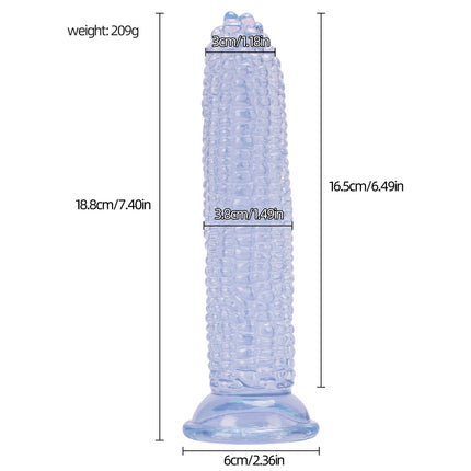 Unique Corn-shaped Dildo Grain Design with Strong Suction Cup Butt Plug Adult Sex Toy Anal Plug Erotic Male Masturbator Pleasure