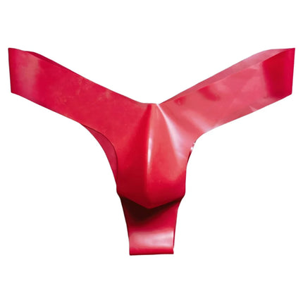 Seamless Mens Latex Underwear Transparent Thongs and Briefs with Pouch Design Low Waist Erotic Lingerie for Men