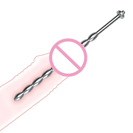 【AD】Metal Urethral Horse Eye Stimulator Steel Bead Penis Plug Insert Catheter Expander For Male Masturbator Sex Toy