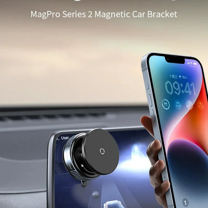 Magnetic Phone Holder Foldable Design 360° Adjustable Vacuum Car Mount For Cell Phone For iphone Live Streaming