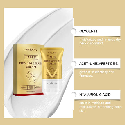 Ah-8 Firming Lifting Neck Cream Moisturizing Neck Lotion Roller For Crepey Skin Nourishing Smooth Fine Lines Serum Care Cosmetic